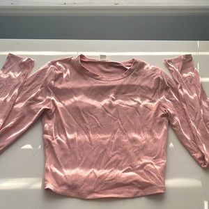 Pink garage long sleeve shirt